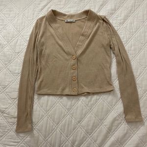 ZARA ribbed top